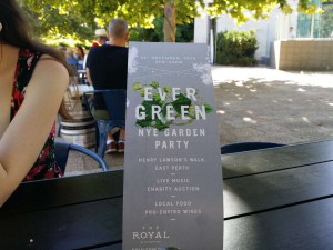 Evergreen NYE Garden Party 2015