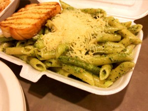 Penne Pesto with Green Beans and Potatoes